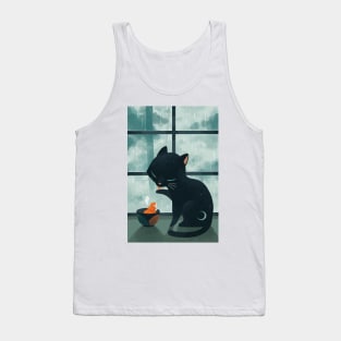 Cat and Rain Tank Top